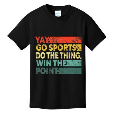 Yay Go Sports! Funny Sport Fan Kids T-Shirt