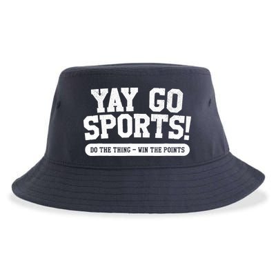 Yay Go Sports! Funny Sports Sustainable Bucket Hat
