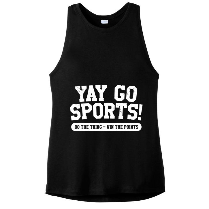Yay Go Sports! Funny Sports Ladies PosiCharge Tri-Blend Wicking Tank