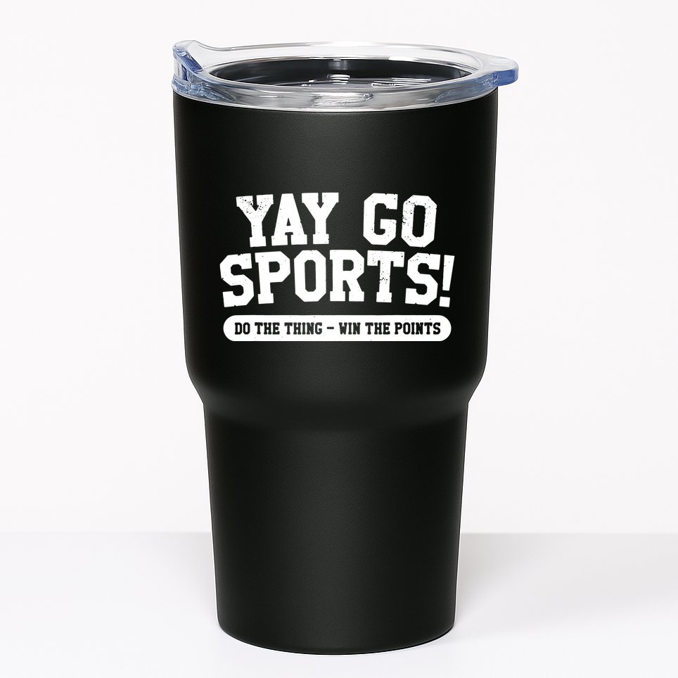 Yay Go Sports! Funny Sports Tumbler