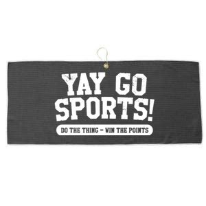 Yay Go Sports! Funny Sports Large Microfiber Waffle Golf Towel