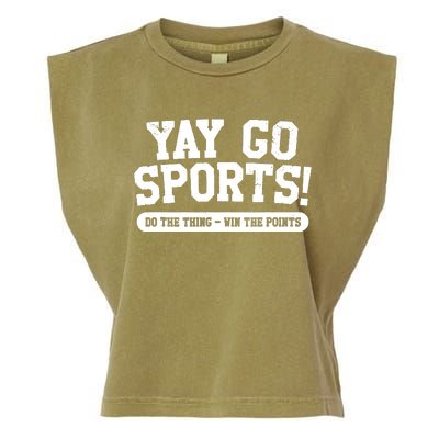 Yay Go Sports! Funny Sports Garment-Dyed Women's Muscle Tee