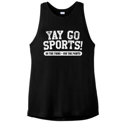 Yay Go Sports! Funny Sports Ladies PosiCharge Tri-Blend Wicking Tank