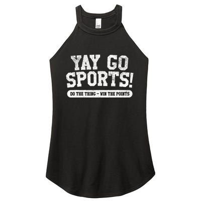 Yay Go Sports! Funny Sports Women's Perfect Tri Rocker Tank