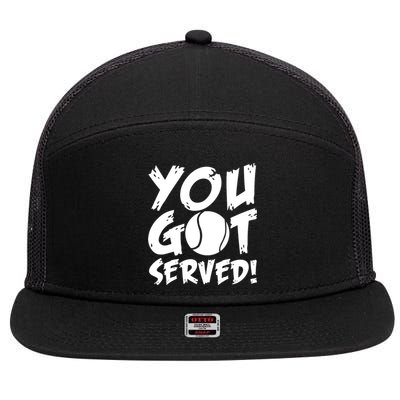 You Got Served 7 Panel Mesh Trucker Snapback Hat