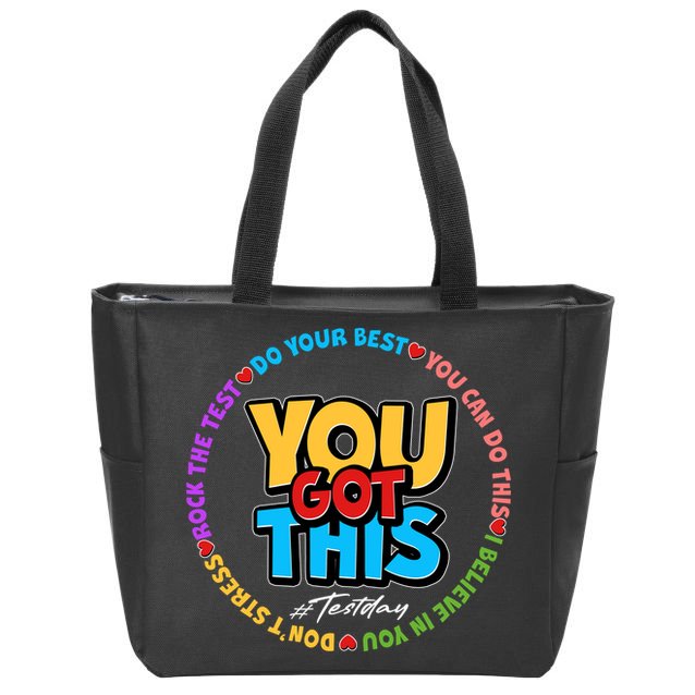 You Got This #Test Day Zip Tote Bag