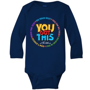 You Got This #Test Day Baby Long Sleeve Bodysuit