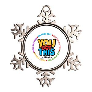 You Got This #Test Day Metallic Star Ornament