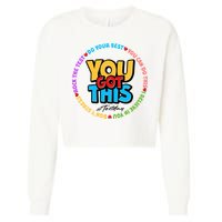 You Got This #Test Day Cropped Pullover Crew