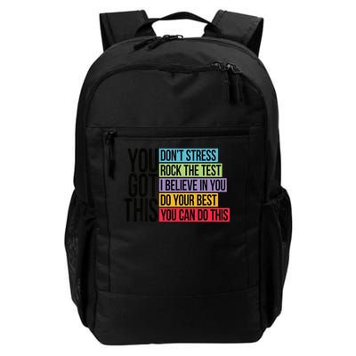 You Got This, Don't Stress Rock The Test, Test Day Backpack