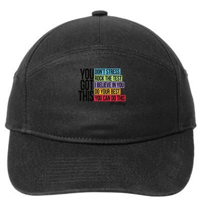 You Got This, Don't Stress Rock The Test, Test Day 7-Panel Snapback Hat