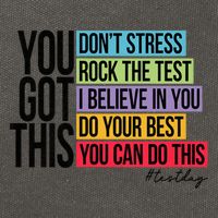 You Got This, Don't Stress Rock The Test, Test Day Cotton Canvas Backpack