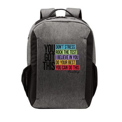 You Got This, Don't Stress Rock The Test, Test Day Vector Backpack