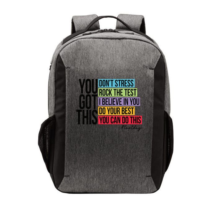 You Got This, Don't Stress Rock The Test, Test Day Vector Backpack