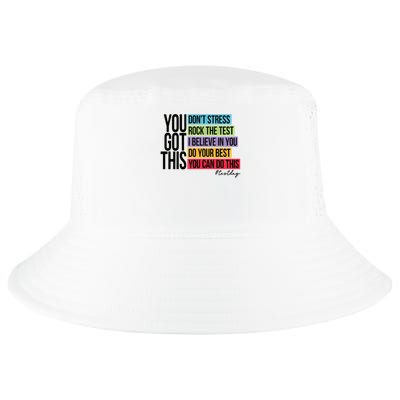 You Got This, Don't Stress Rock The Test, Test Day Cool Comfort Performance Bucket Hat