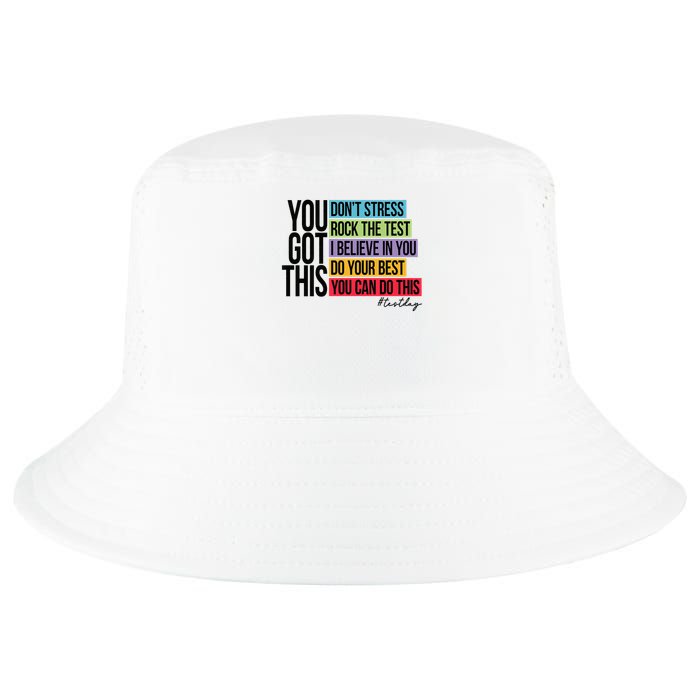 You Got This, Don't Stress Rock The Test, Test Day Cool Comfort Performance Bucket Hat
