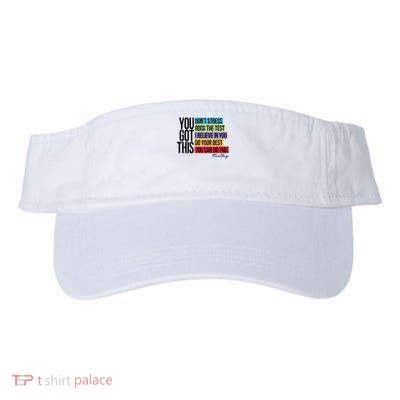 You Got This, Don't Stress Rock The Test, Test Day Visor