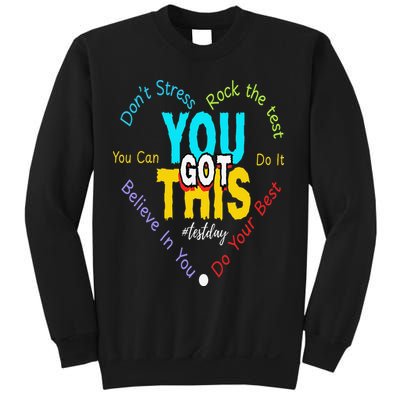 You Got This DonT Stress Rock The Test Test Day Teacher Sweatshirt