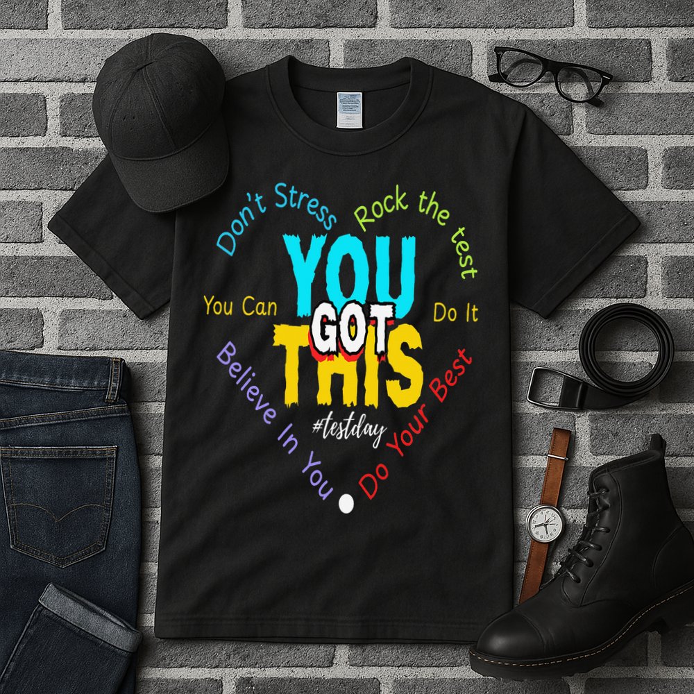 You Got This DonT Stress Rock The Test Test Day Teacher Tall T-Shirt