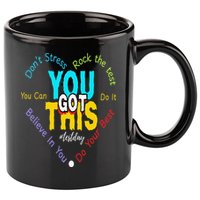 You Got This DonT Stress Rock The Test Test Day Teacher 11oz C Handle Ceramic Mug