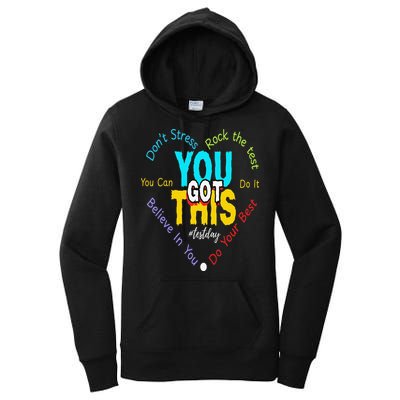You Got This DonT Stress Rock The Test Test Day Teacher Women's Pullover Hoodie