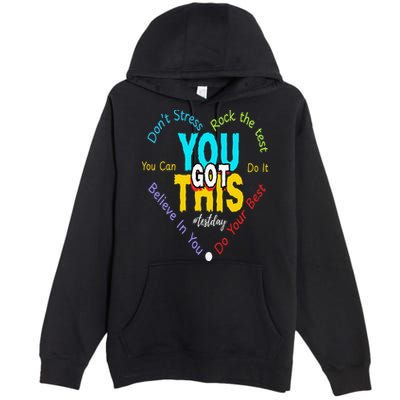 You Got This DonT Stress Rock The Test Test Day Teacher Premium Pullover Hoodie