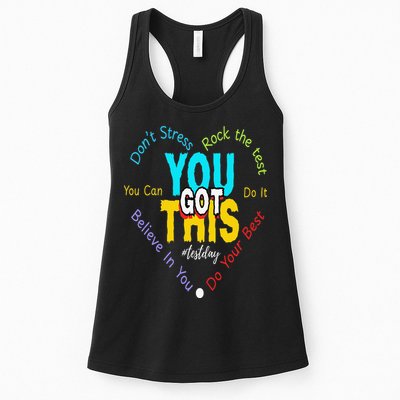 You Got This DonT Stress Rock The Test Test Day Teacher Womens Tank Top