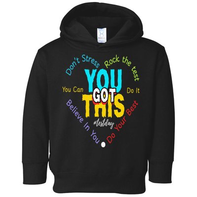 You Got This DonT Stress Rock The Test Test Day Teacher Toddler Hoodie