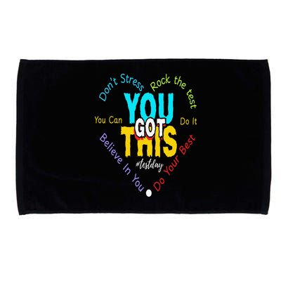 You Got This DonT Stress Rock The Test Test Day Teacher Microfiber Hand Towel
