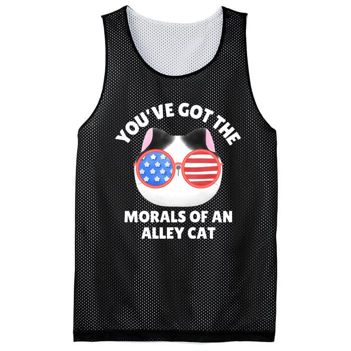 You’Ve Got The Morals Of An Alley Cat Mesh Reversible Basketball Jersey Tank