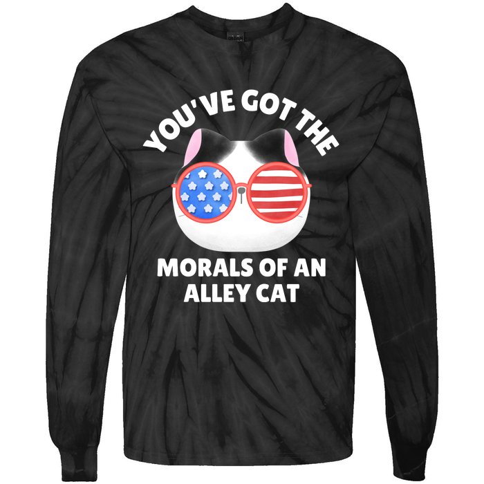 You’Ve Got The Morals Of An Alley Cat Tie-Dye Long Sleeve Shirt