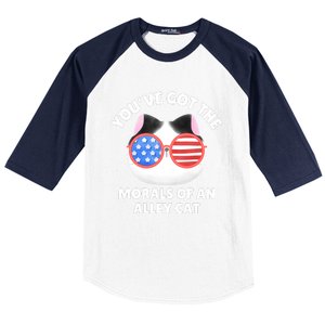 You’Ve Got The Morals Of An Alley Cat Baseball Sleeve Shirt