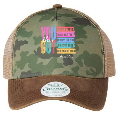 You Got This Don'T Stress Rock The Test Test Day  Legacy Tie Dye Trucker Hat