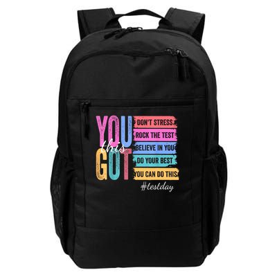 You Got This Don'T Stress Rock The Test Test Day  Backpack