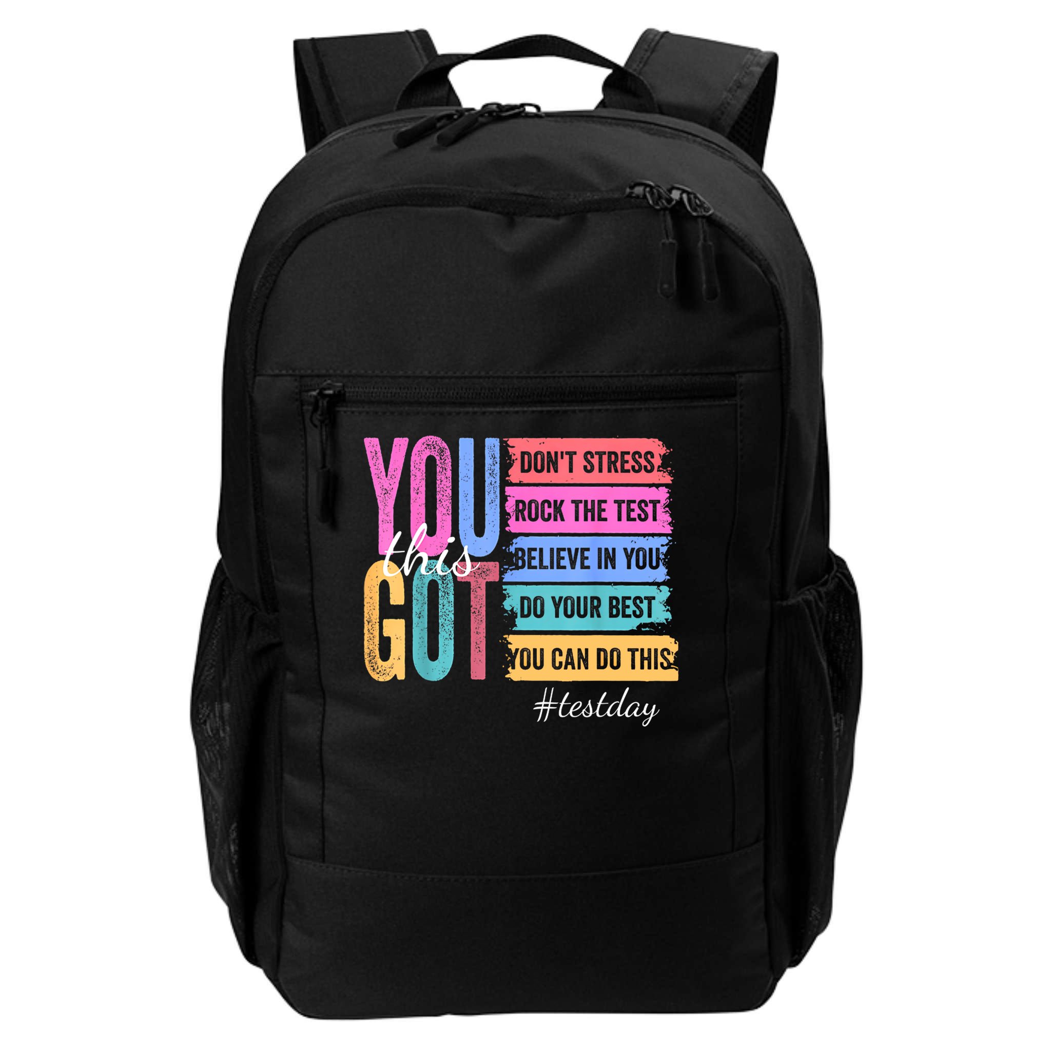 You Got This Don'T Stress Rock The Test Test Day  Backpack
