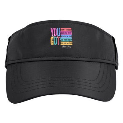 You Got This Don'T Stress Rock The Test Test Day  Adult Drive Performance Visor