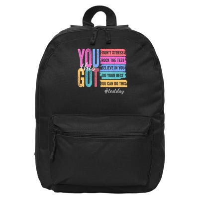 You Got This Don'T Stress Rock The Test Test Day  16 in Basic Backpack
