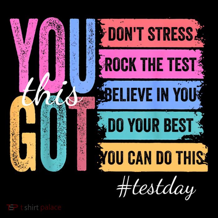 You Got This Don'T Stress Rock The Test Test Day  16 in Basic Backpack