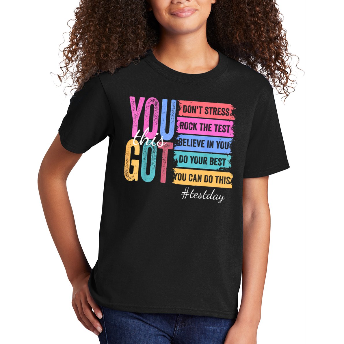 You Got This Don'T Stress Rock The Test Test Day  Kids T-Shirt