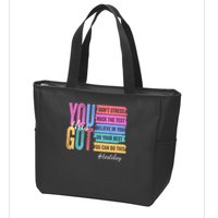 You Got This Don'T Stress Rock The Test Test Day  Zip Tote Bag
