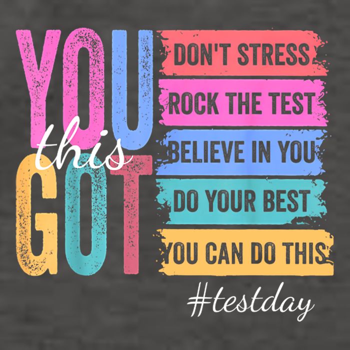 You Got This Don'T Stress Rock The Test Test Day  Vector Backpack