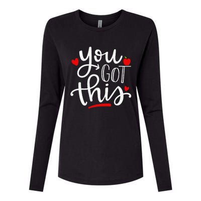 You Got This Funny Teacher Student Testing Day Gifts Womens Cotton Relaxed Long Sleeve T-Shirt