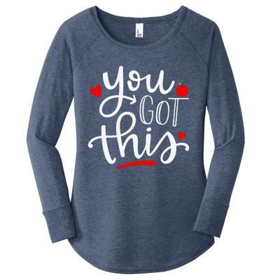 You Got This Funny Teacher Student Testing Day Gifts Women's Perfect Tri Tunic Long Sleeve Shirt