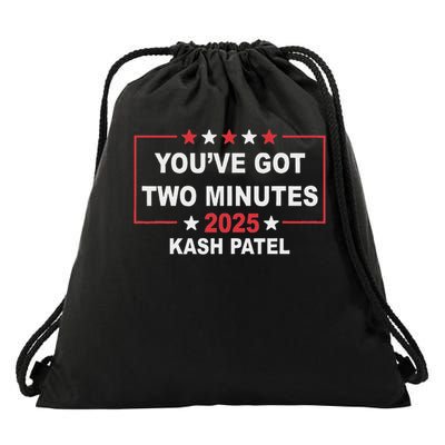 You’ve Got Two Minutes Drawstring Bag