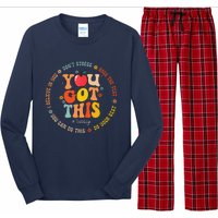 You Got This Motivational Testing Day Teacher Student Long Sleeve Pajama Set