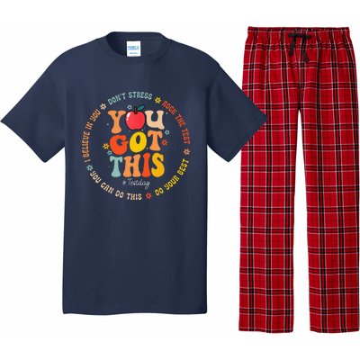 You Got This Motivational Testing Day Teacher Student Pajama Set