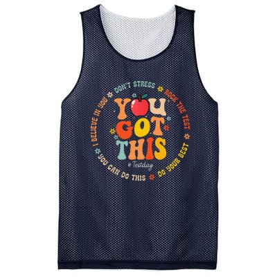 You Got This Motivational Testing Day Teacher Student Mesh Reversible Basketball Jersey Tank