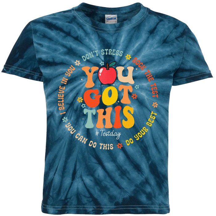 You Got This Motivational Testing Day Teacher Student Kids Tie-Dye T-Shirt