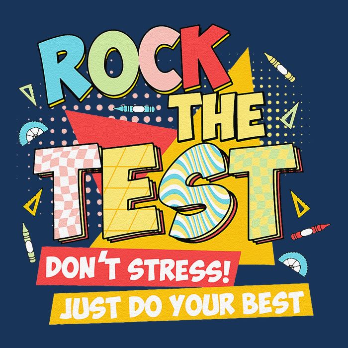 You Got This Rock The Test Testing Day Teacher Student Button