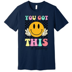 You Got This Retro Smile Teacher Student Testing Test Day Premium T-Shirt